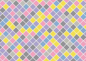 Random cute colorful square pastel color background vector