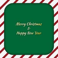 Merry Christmas holiday and happy new year and empty frame on a wood background. Merry Christmas with Christmas color. Christmas and new year background. Vector illustration.