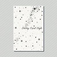 Star dust noise sky particles abstract pattern vertical card style template. vector