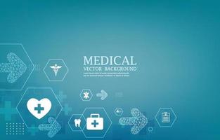 Technology futuristic vectir medical blue background.geometric.icons.arrow vector