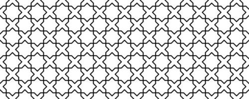 line maroccan mosaic seamless pattern vector