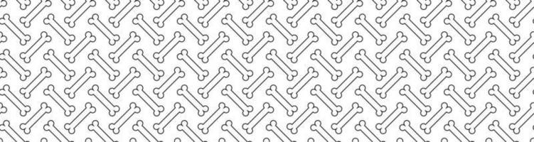 hand drawn bones seamless pattern vector