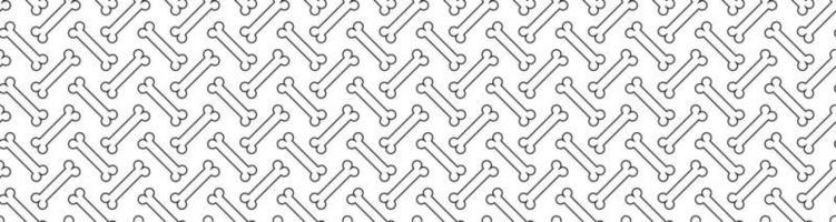 hand drawn bones seamless pattern vector