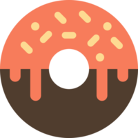 donut illustration in minimal style png