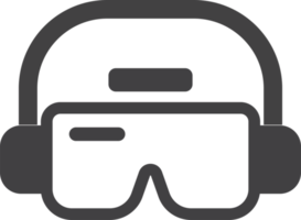 ilustración de gafas de seguridad en estilo minimalista png