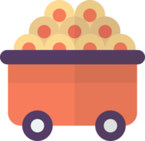 ilustración de carro y carboncillo en estilo minimalista png