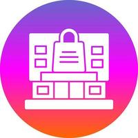 Shopping Mall Vector Icon Design