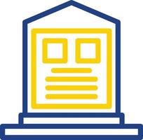 Cemetery Vector Icon Design