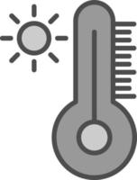 diseño de icono de vector de temperatura