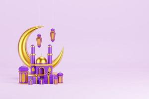 Islamic 3D Background photo