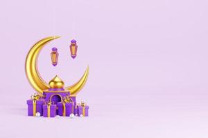 Islamic 3D Background photo