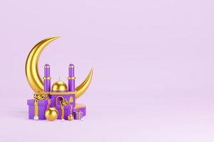 Islamic 3D Background photo