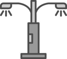 Streetlight Vector Icon Design