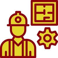 Civil Engineer Vector Icon Design