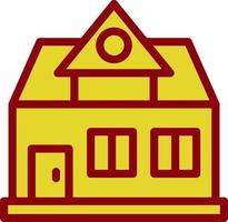 Bungalow Vector Icon Design