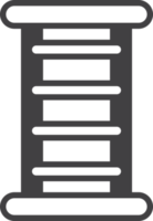 ilustración de escalera fija en estilo minimalista png