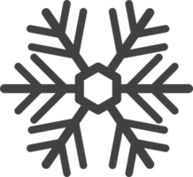 ilustração de floco de neve em estilo minimalista png