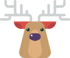 reindeer illustration in minimal style png