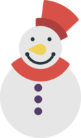 ilustração de boneco de neve em estilo minimalista png