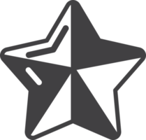 illustration étoile dans un style minimal png