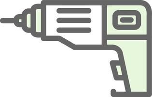 Drill Machine Vector Icon Design