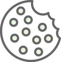 diseño de icono de vector de galleta