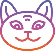 diseño de icono de vector de gato