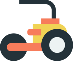 road roller illustration in minimal style png