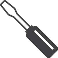 screwdriver illustration in minimal style png