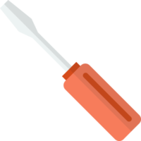 screwdriver illustration in minimal style png