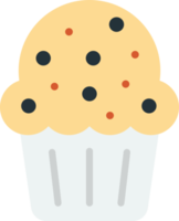 illustration de cupcakes dans un style minimal png