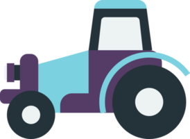 illustration de tracteur dans un style minimal png