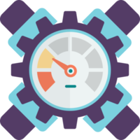 meters voor machines illustratie in minimaal stijl png