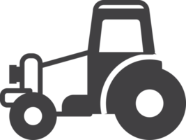 tractor illustration in minimal style png