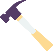 illustration de marteau dans un style minimal png
