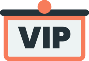 VIP card illustration in minimal style png