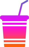 Milkshake Vector Icon Design