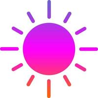 diseño de icono de vector de sol