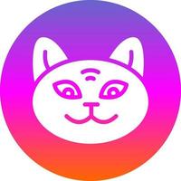 diseño de icono de vector de gato