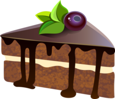 sabroso pastel de chocolate png