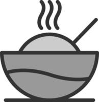 Bowl Vector Icon Design