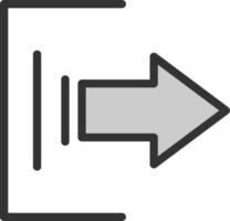 Logout Vector Icon Design