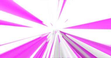 Abstract tunnel background with bright beautiful white and purple luminous iridescent energy magical stripes and lines photo