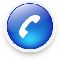 ícone de chamada telefônica em estilo de design realista. ilustração de sinais de telefone. png