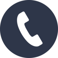 ícone de chamada telefônica nas cores pretas. ilustração de sinais de telefone. png