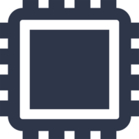 Chips icon in black color. Circuit chip signs illustration. png