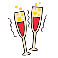 Roter Champagner prost png