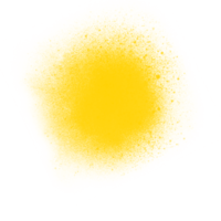 decoración de gota de spray amarillo png