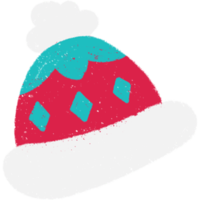 ritad för hand jul hatt png