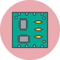 icono de vector de placa pcb